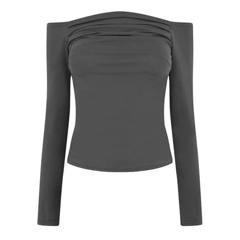 Jack Wills - Women's Ruched Long-Sleeve T-Shirt