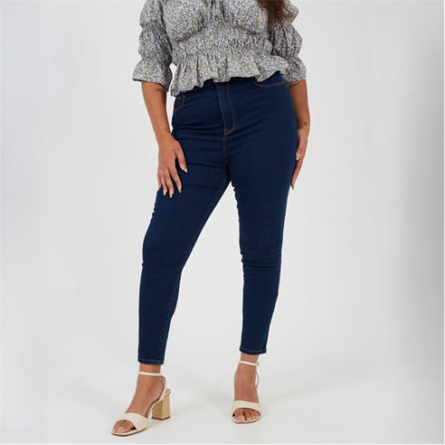 Brave Soul - Womens Plus Size Mid Rise Skinny Jean