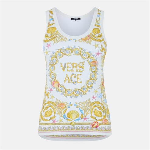 VERSACE - Women's Barocco Printed Sleeveless Tank Vest