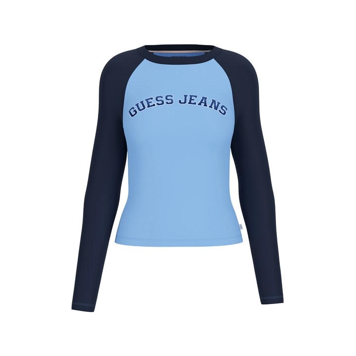 Guess Varsity Rgln T In Blue