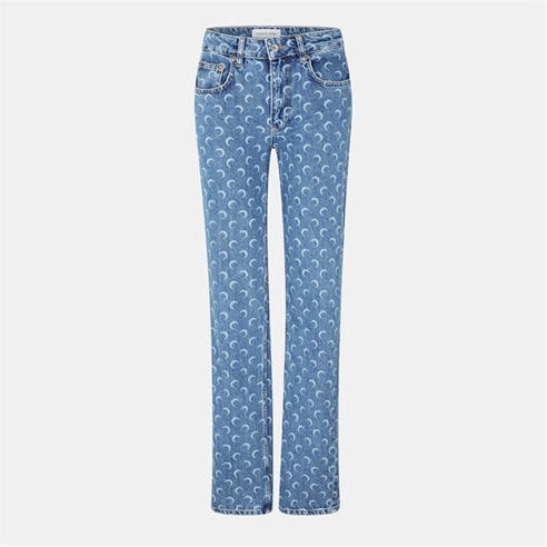 MARINE SERRE - Women's MS Moon Straight Leg Jeans