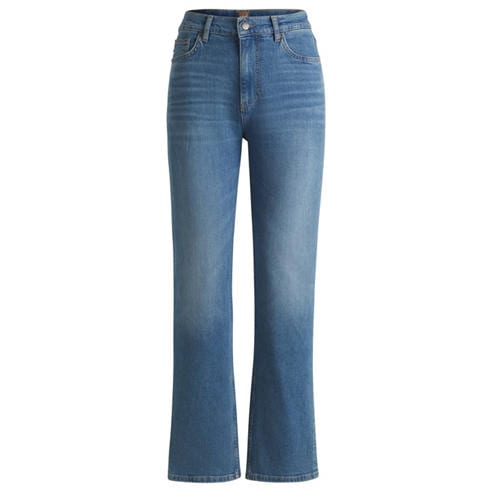 Boss - Women's Ada Straight High Rise Slim Fit Jeans