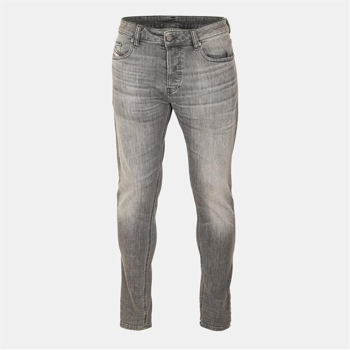 Diesel Men's Grey D Luster Slim Jeans Small