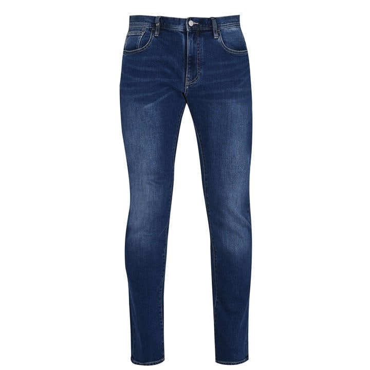 Armani Exchange Men's Blue J13 Slim Jeans Large