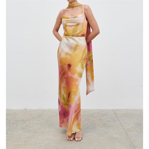 Pretty Lavish - Womens Keisha Scarf Maxi Dress