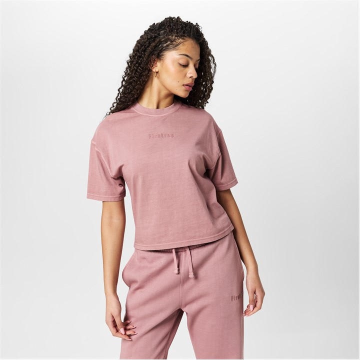 FIRETRAP WASH BOXY OVERSIZED T-SHIRT WOMENS