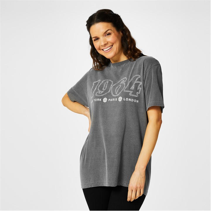 Biba Vintage Printed T-shirt In Grey