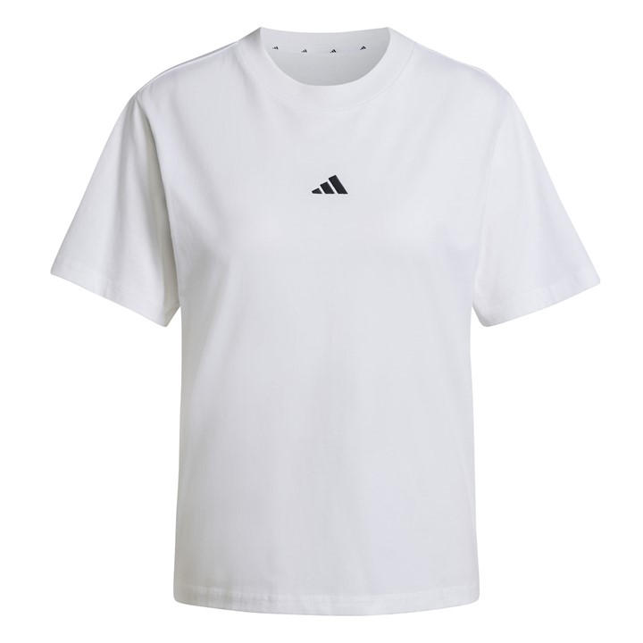 ADIDAS ORIGINALS ESSENTIALS SMALL LOGO COTTON T-SHIRT WOMEN