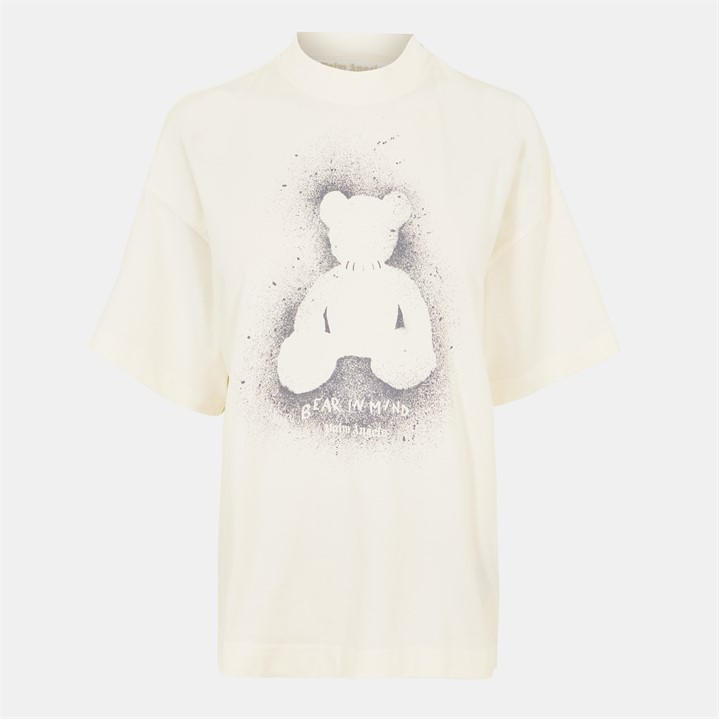 Palm Angels Women's White Palm Spry Bear Os T Ld54 Size 12
