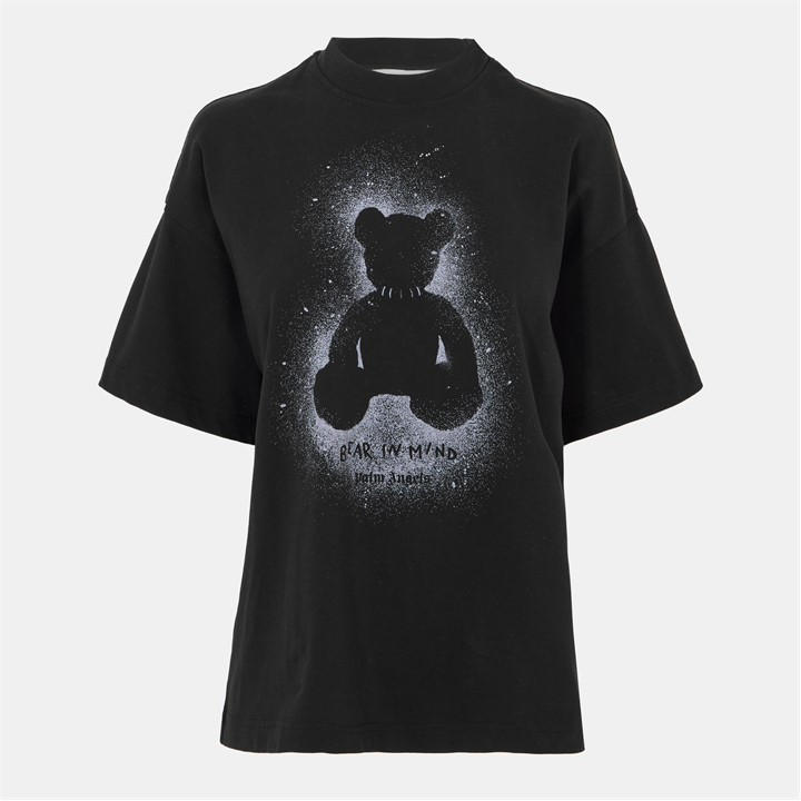 Palm Angels Women's Black Palm Spry Bear Os T Ld54 Size 6