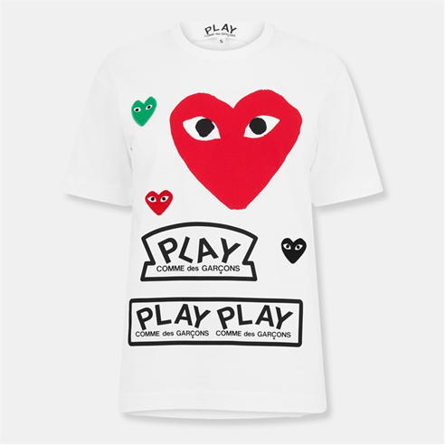 COMME DES GARCONS PLAY - Women's Garçons Quality Knit T-Shirt