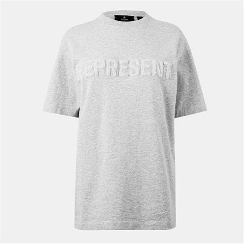 REPRESENT - Women's Rep Boyfriend T-Shirt Tonal Embroidered Logo