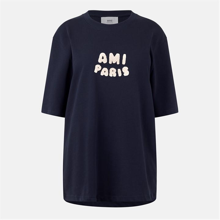 Ami Alexandre Mattiussi Logo T-shirt In Blue