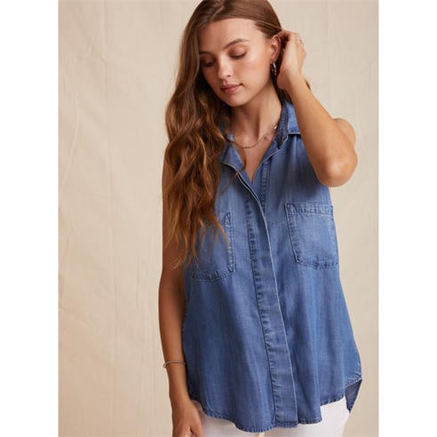 Bella Dahl - Women's Regular Fit Split Back T-Shirt