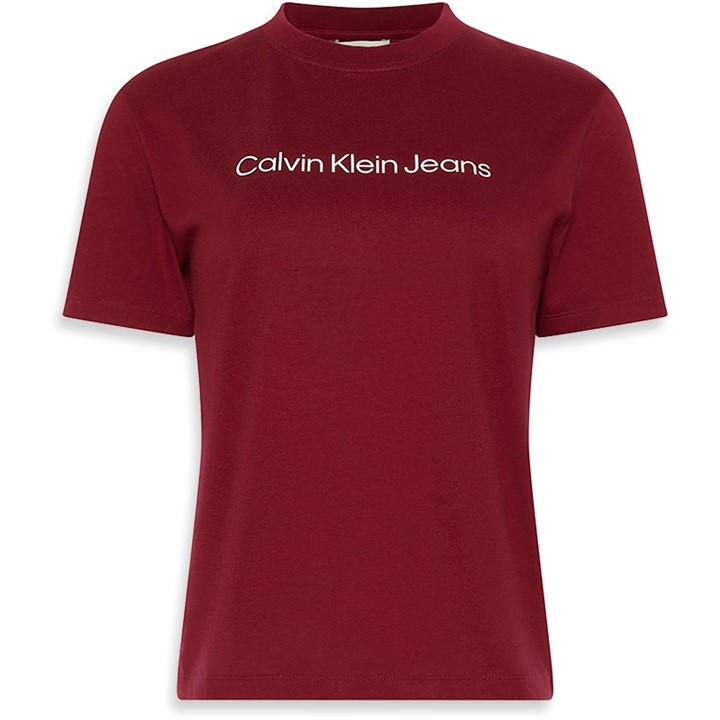 Calvin Klein Jeans Women's Red Ckj A- Inst Tee Ld54 Size 14
