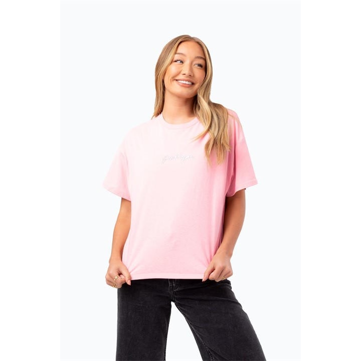 Hype Scribble T In Pink