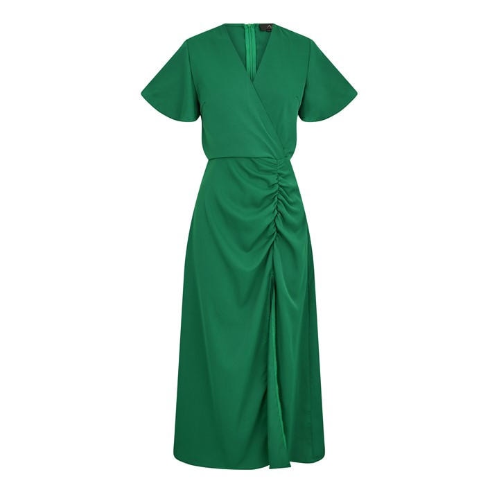 Velvet Wrap Dress Emerald Green Dress Quiz Buy Boohoo Outlet Sequin Velvet  Belted Midi Dress In