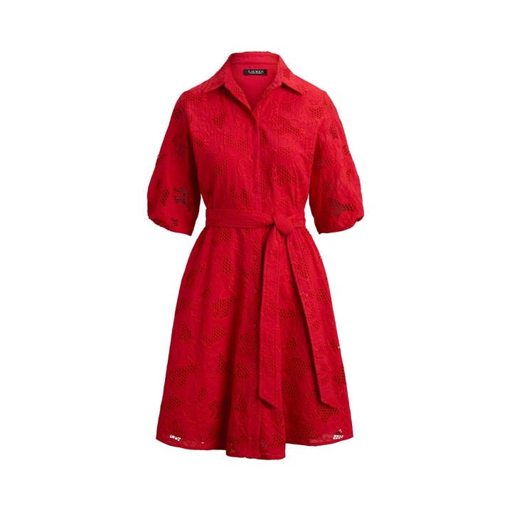 Lauren by Ralph Lauren Women's Shirt Dress - Red