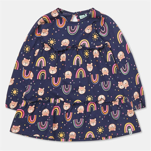 Lilly and Sid - Kids' Rainbow Tiered A-Line Dress