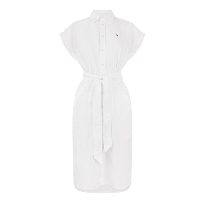 POLO RALPH LAUREN Womens Shirt Dress - White