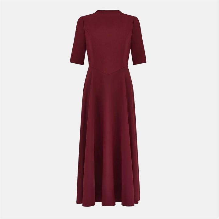 ODD MUSE The Ultimate Muse Half Length Sleeve Midi Dress - Red