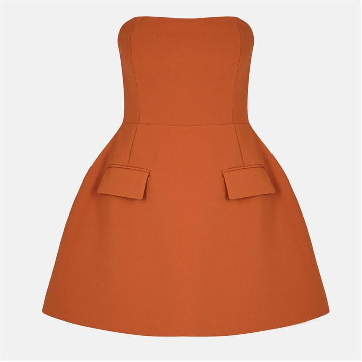 Odd Muse M The Ultimate Muse Strapless Dress In Orange