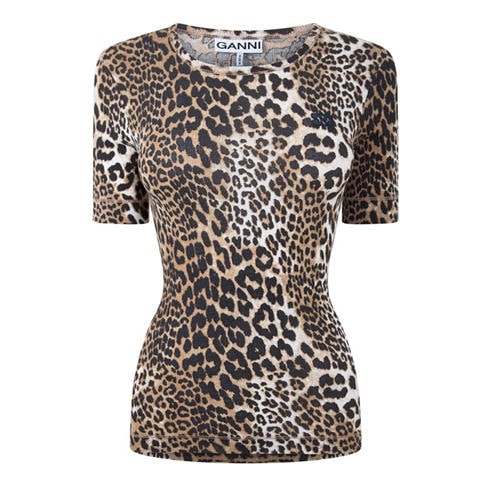 GANNI - Women's Rib Short T-Shirt