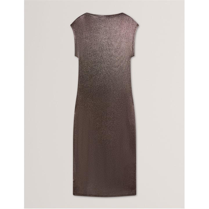 Ted Baker Women's Metallic Bodycon Dress - Grey