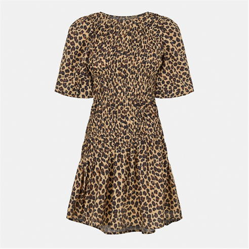 Never Fully Dressed - Women's Leo Nara Print Mini Dress