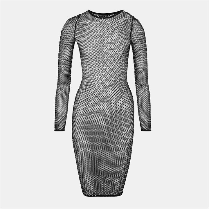 BALENCIAGA Women's Stretch Bodycon Dress - Black