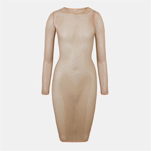 bodycon midi dress with split Buy Bow Back Ribbed Sleeveless Cutout Bodycon Dress, Green / M online at SR Store