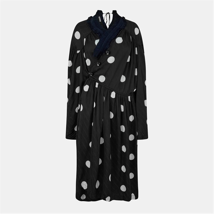 BALENCIAGA Women's Wrap Dress - Black