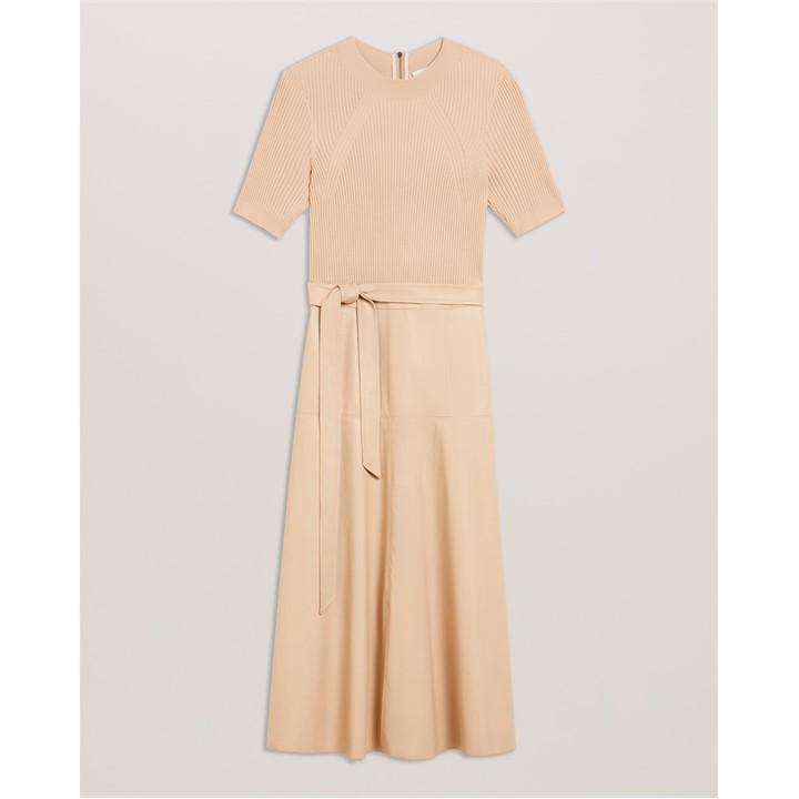 Ted Baker Ted Mock midi dress Ld54 - Neutral