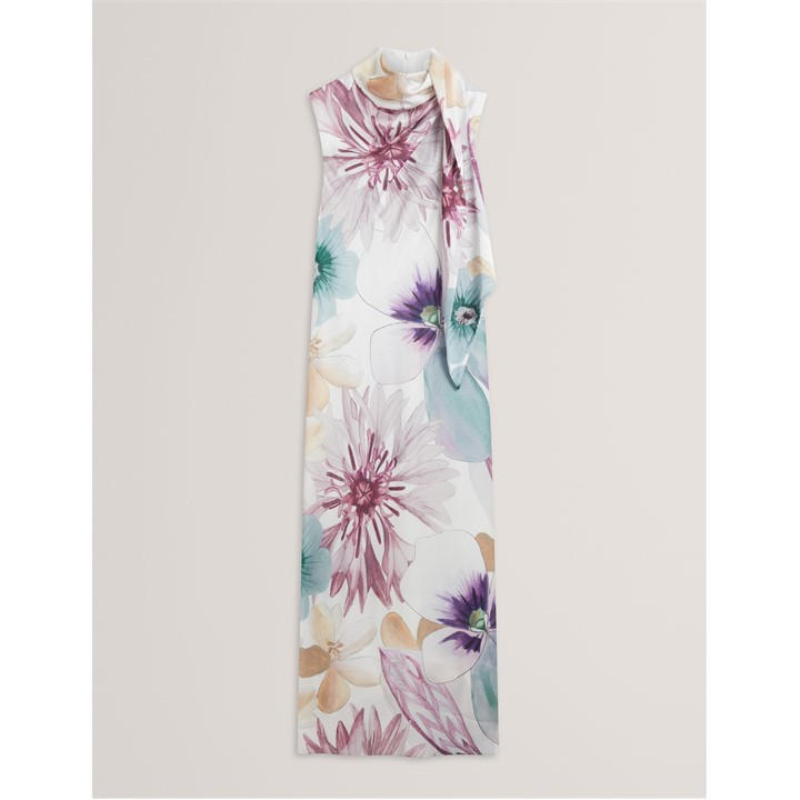 Ted Baker Ted Tie Midi Dress Ld54 - White