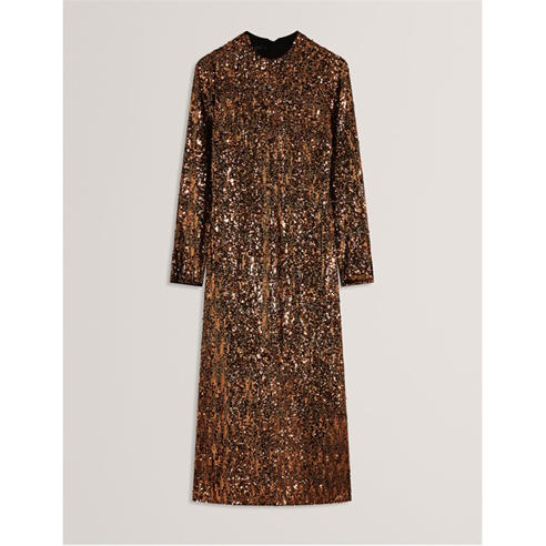 chinese dress ladies Ted Baker Women's Rahelee Slip Midi Dress with Draped Neck Detail, Black at  Amazon Women's Clothing store
