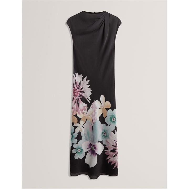 Ted Baker Women's Drape Midi Slinky Dress - Black