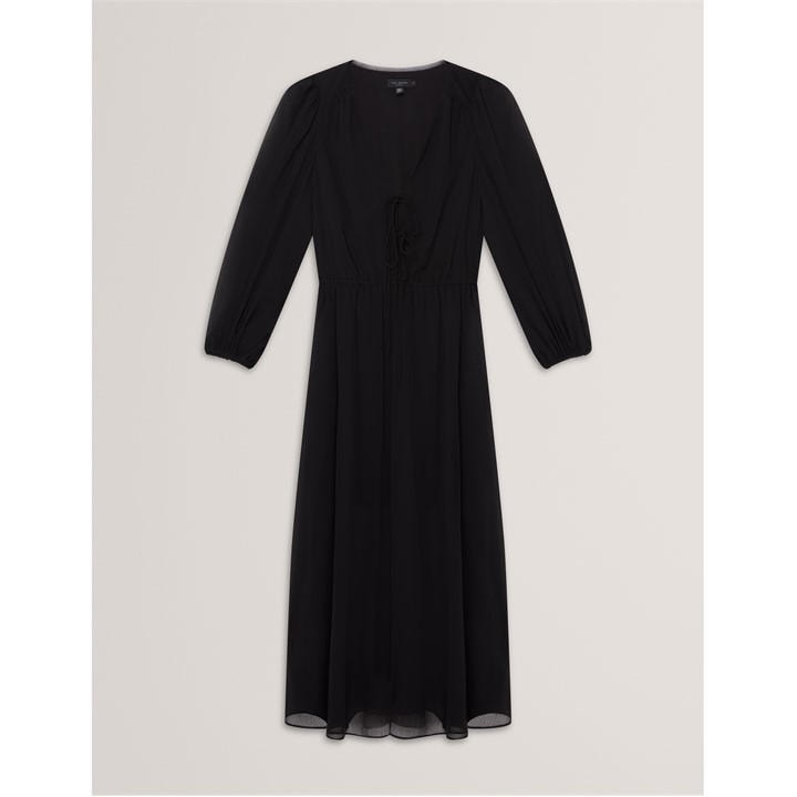 Ted Baker Women's Print Midi Tea Dress - Black