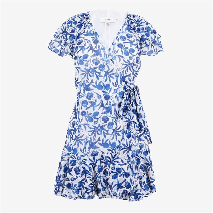 Blue - Ted Baker - Wrap Mini Dress