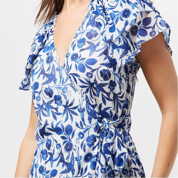 Blue - Ted Baker - Wrap Mini Dress