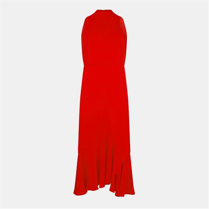 Ted Baker Tie Midi Dress - Red