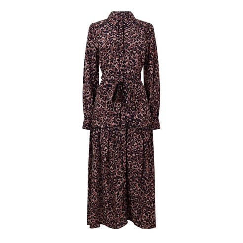 NOBODYS CHILD - Women's Brooklyn Animal-Print Midi Shirt Dress