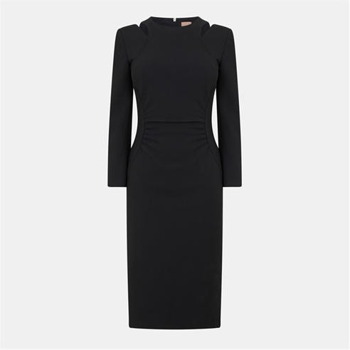 hugo boss black dress ZAPAKA Women Black 1920s Dress with Fringes Spaghetti Straps Gatsby Sequin  Bodycon Flapper Dress main image 1