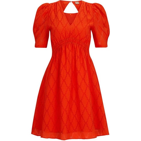 open lace back dress Orange Hugo Boss Dress – Boutique Option