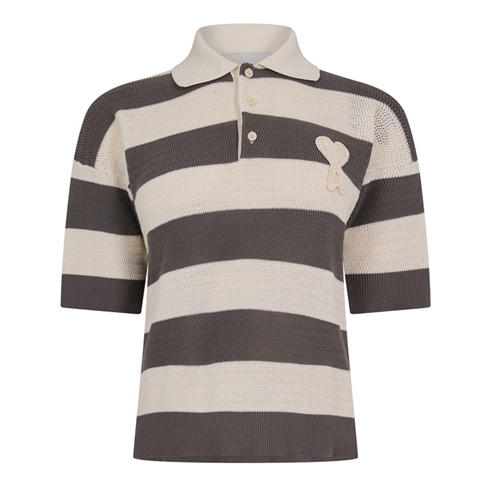 AMI PARIS - Ami Stripe Polo Ld61