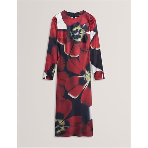 princess polly baby blue dress Ted Baker | Addilin cowl neck slip dress in black
