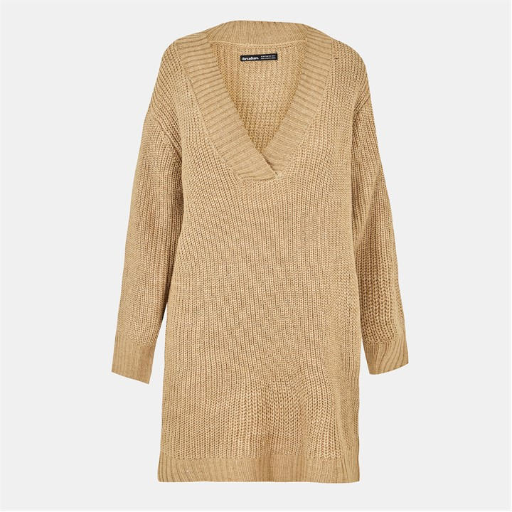 Threadbare Adeline Dress In Brown