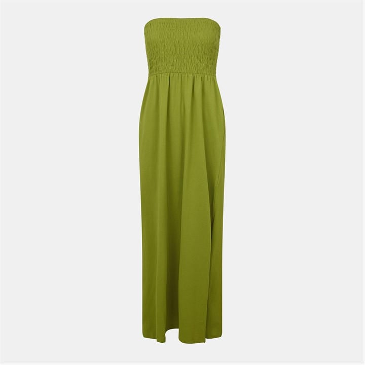 Threadbare Hill Maxi Dress In Green