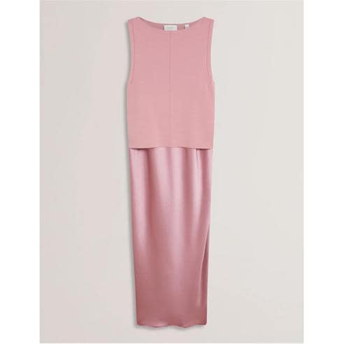 Ted Baker - Women's Knitted Satin Slip Dress
