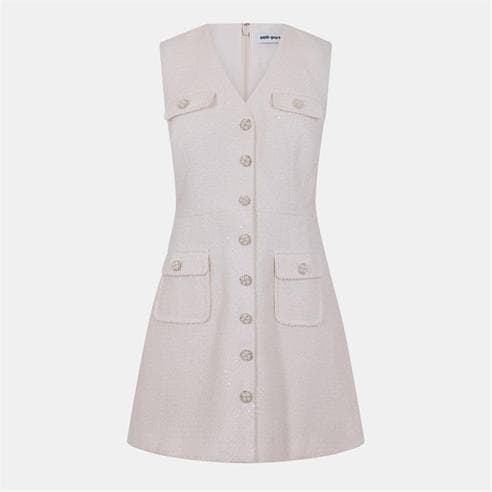 SELF PORTRAIT - Women's Tinsel Buckle Mini Dress