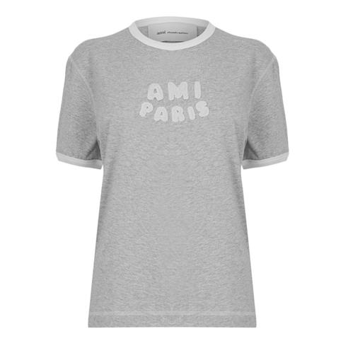 AMI PARIS - Women's Cotton Ringer T-Shirt